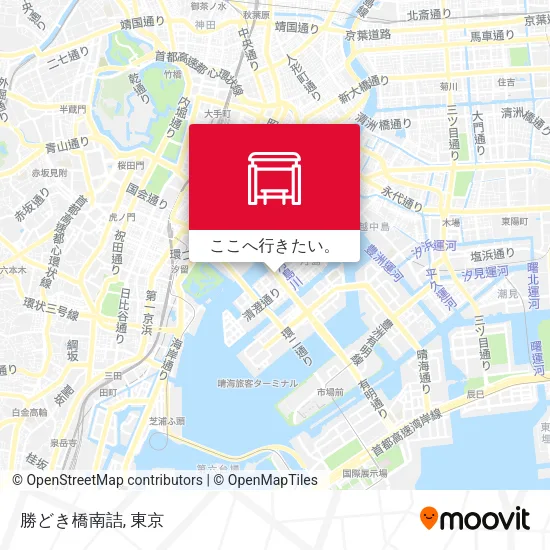 勝どき橋南詰地図
