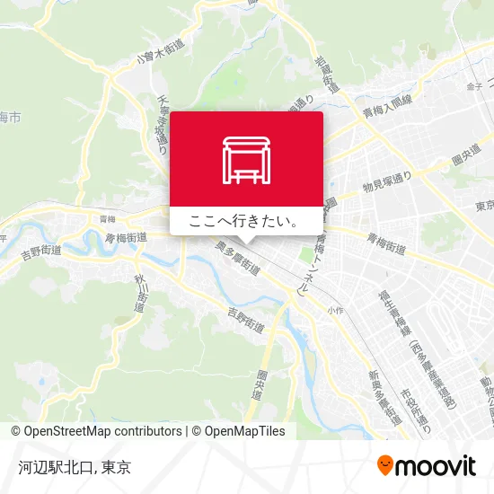 河辺駅北口地図