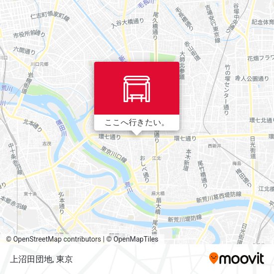 上沼田団地地図