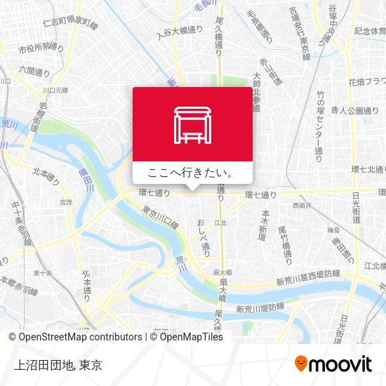上沼田団地地図