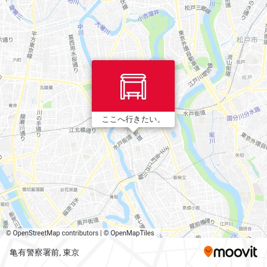 亀有警察署前地図