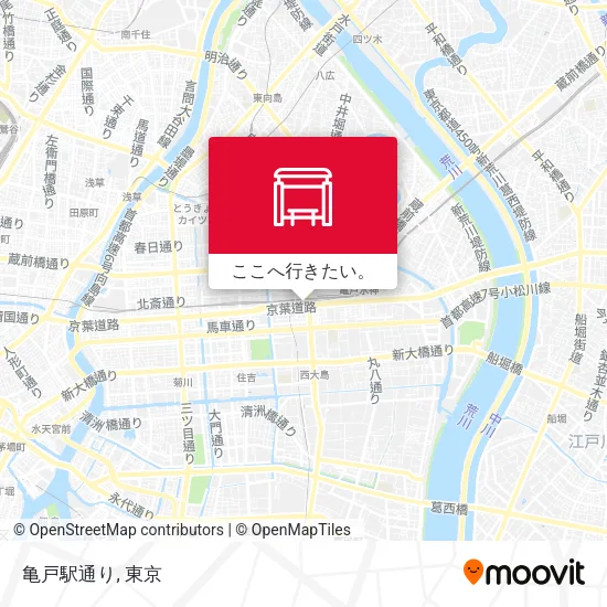 亀戸駅通り地図