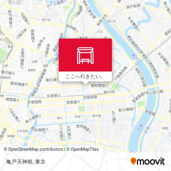 亀戸天神前地図