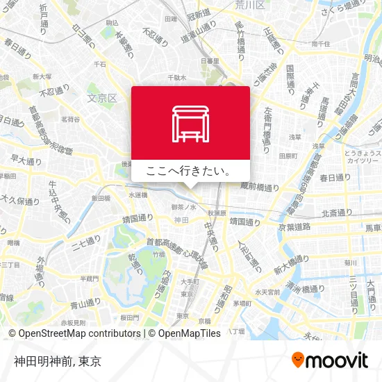 神田明神前地図