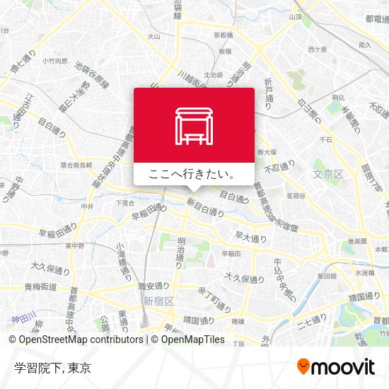 学習院下地図