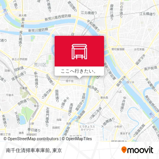 南千住清掃車車庫前地図