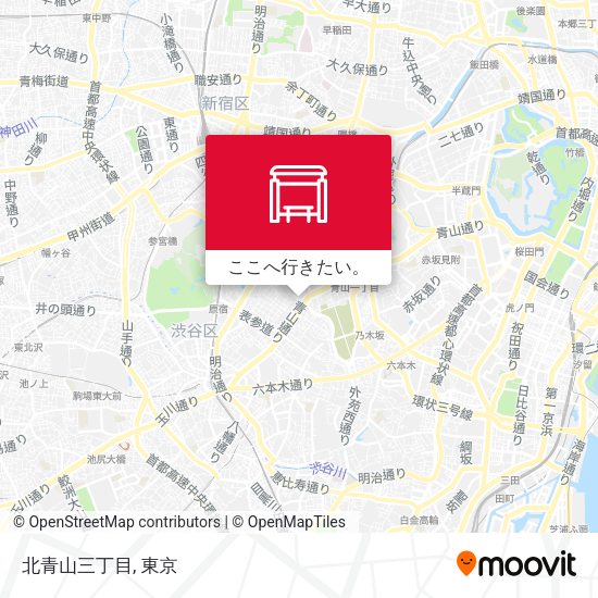 北青山三丁目地図