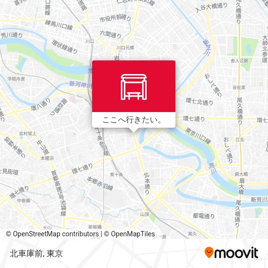 北車庫前地図