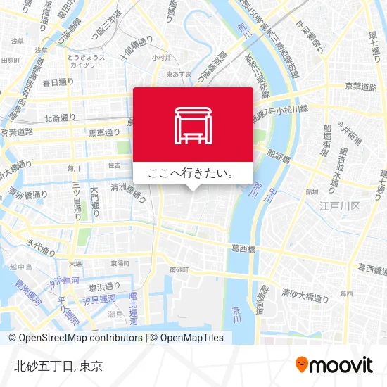 北砂五丁目地図