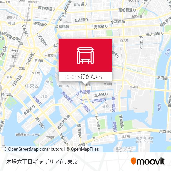 木場六丁目ギャザリア前地図