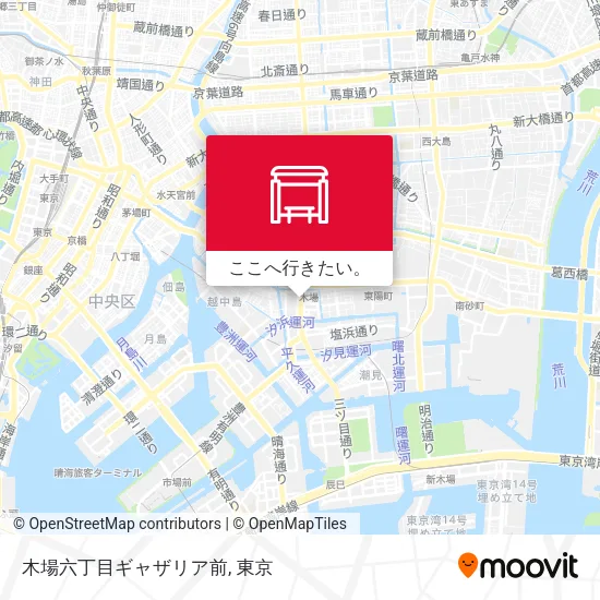 木場六丁目ギャザリア前地図