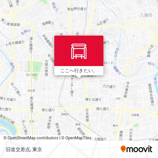 旧道交差点地図