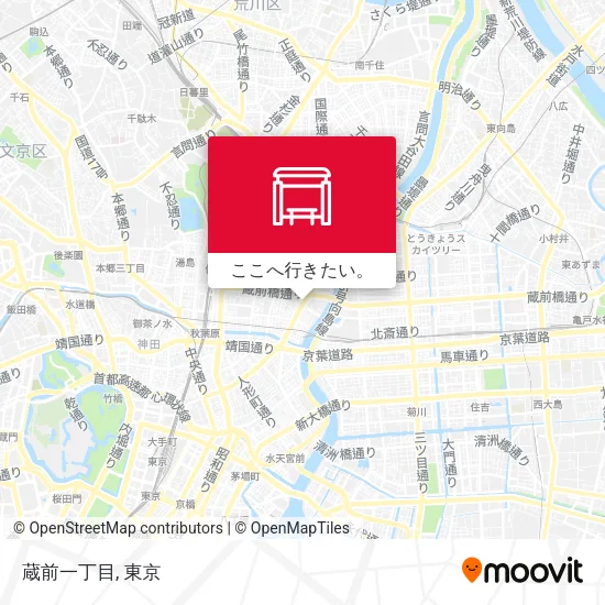 蔵前一丁目地図