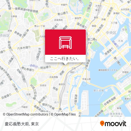 慶応義塾大前地図