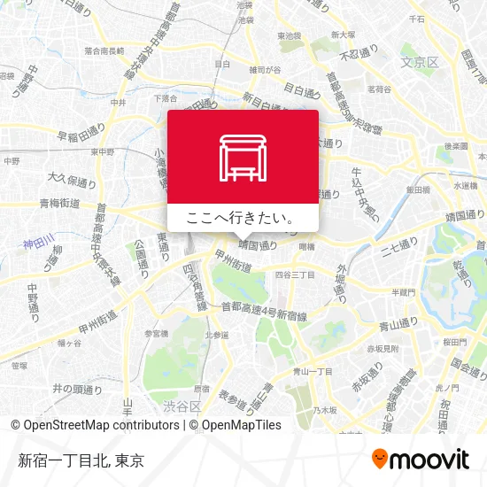 新宿一丁目北地図