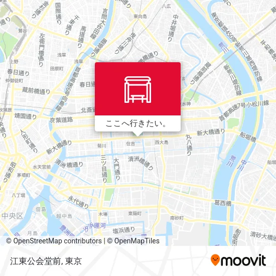 江東公会堂前地図