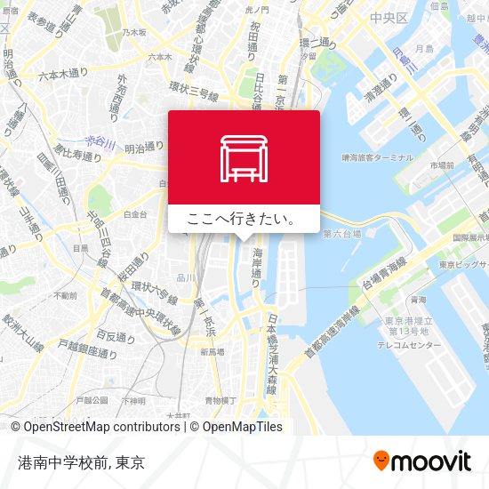 港南中学校前地図