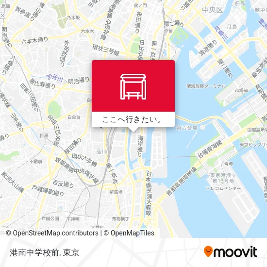 港南中学校前地図