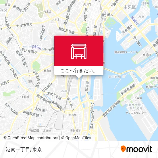 港南一丁目地図