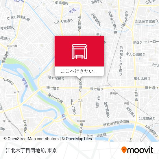 江北六丁目団地前地図