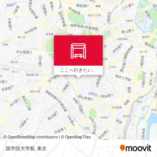 国学院大学前地図