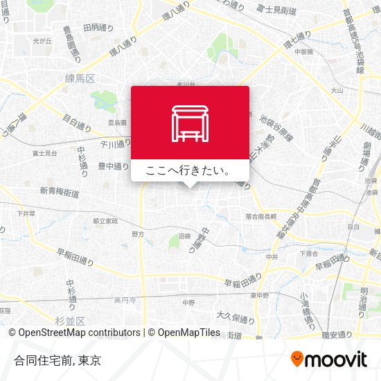 合同住宅前地図