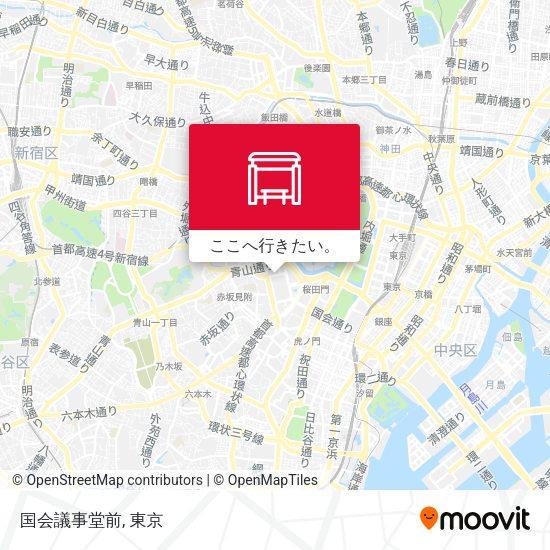 国会議事堂前地図