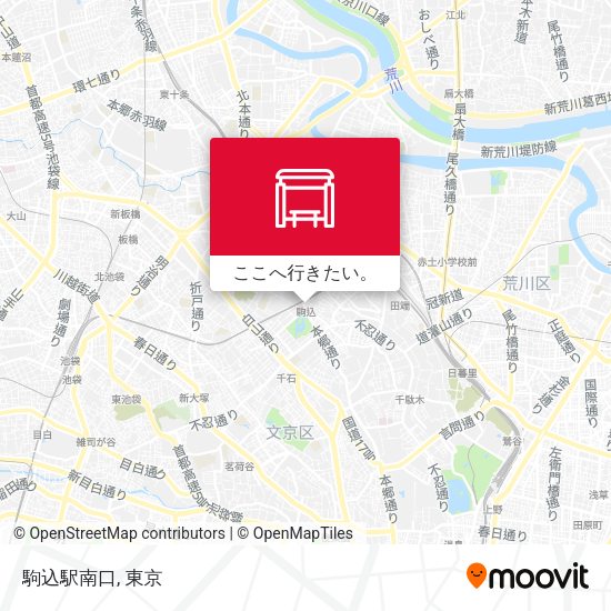 駒込駅南口地図