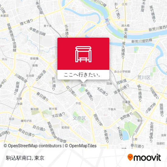 駒込駅南口地図