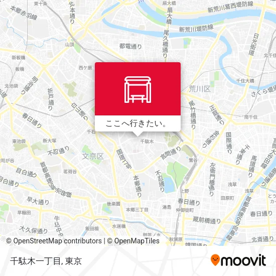 千駄木一丁目地図