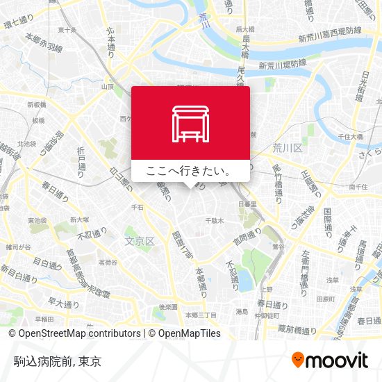 駒込病院前地図