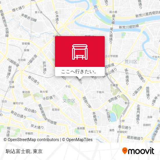 駒込富士前地図