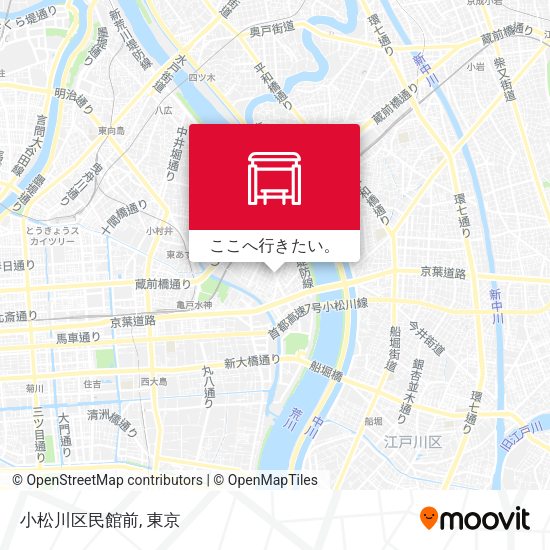 小松川区民館前地図