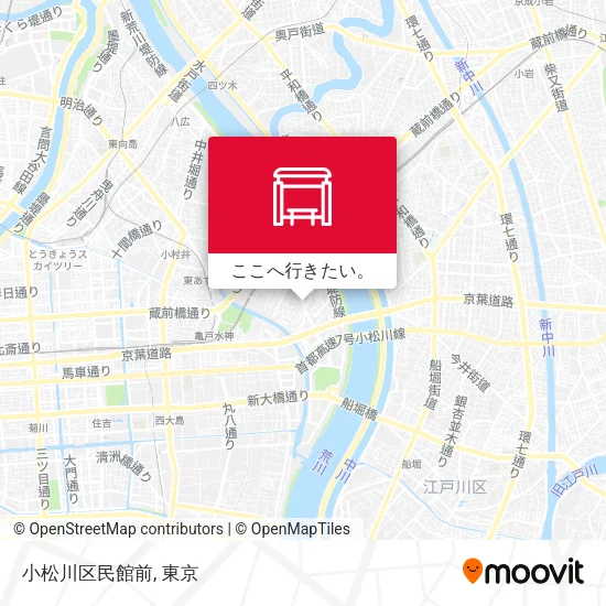小松川区民館前地図