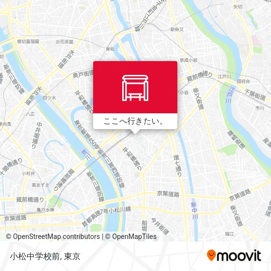 小松中学校前地図