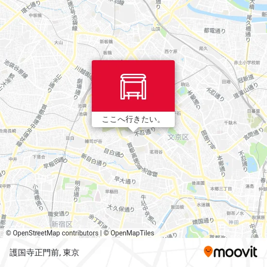 護国寺正門前地図