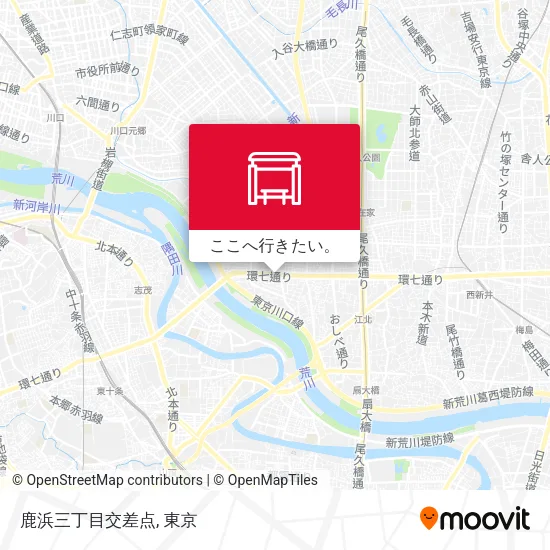 鹿浜三丁目交差点地図