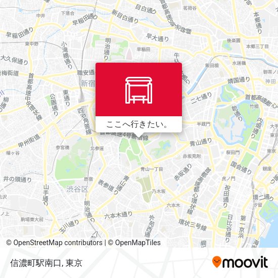 信濃町駅南口地図