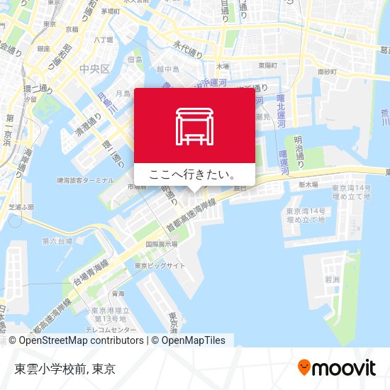 東雲小学校前地図