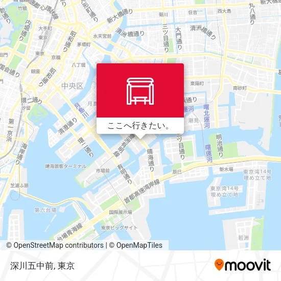 深川五中前地図