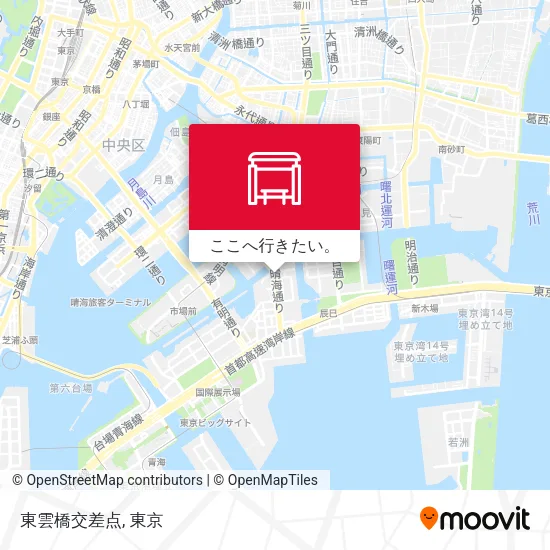 東雲橋交差点地図
