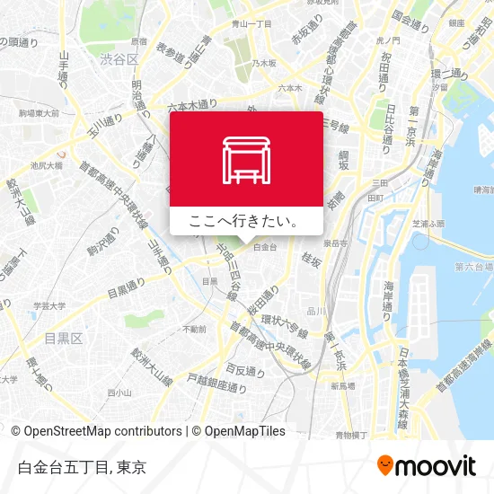 白金台五丁目地図