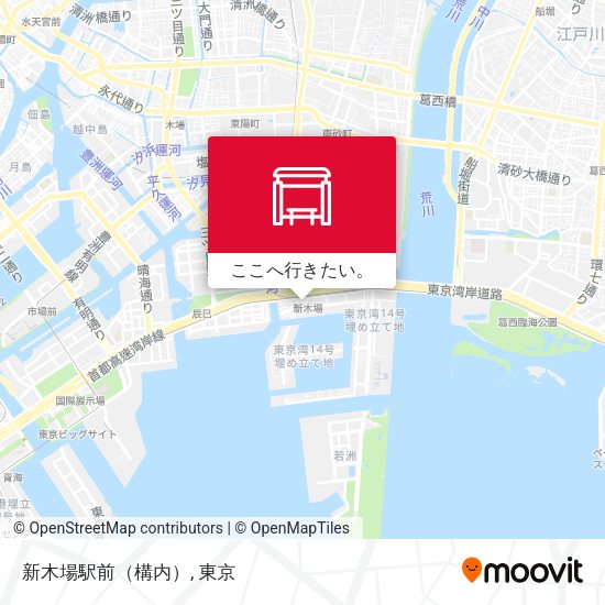 新木場駅前（構内）地図