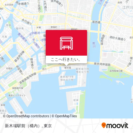 新木場駅前（構内）地図