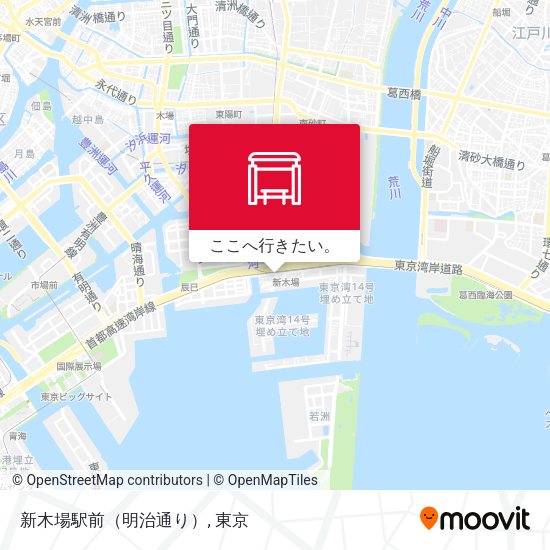 新木場駅前（明治通り）地図
