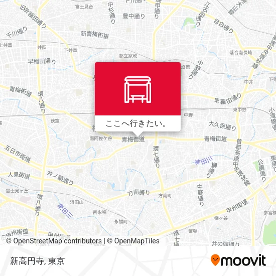 新高円寺地図