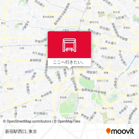 新宿駅西口地図