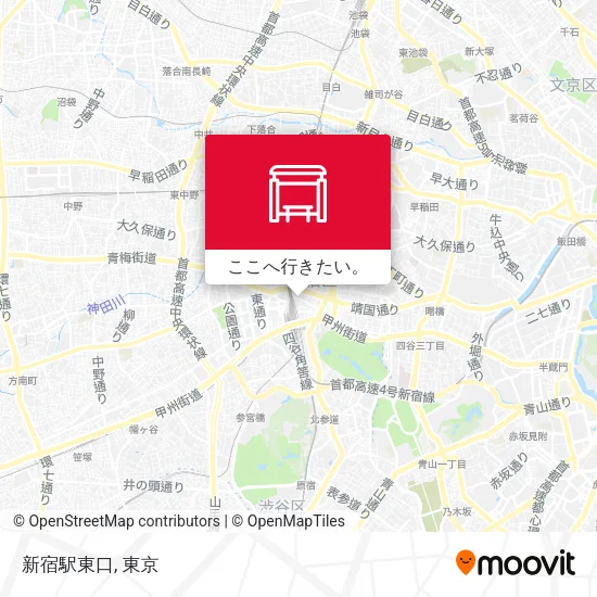 新宿駅東口地図
