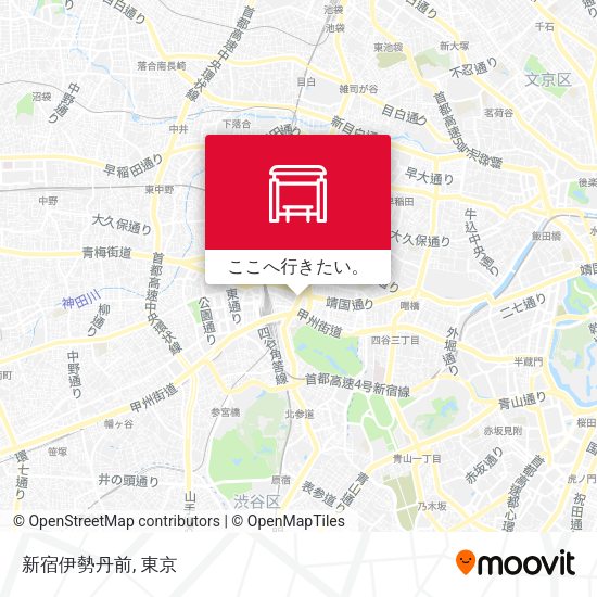 新宿伊勢丹前地図