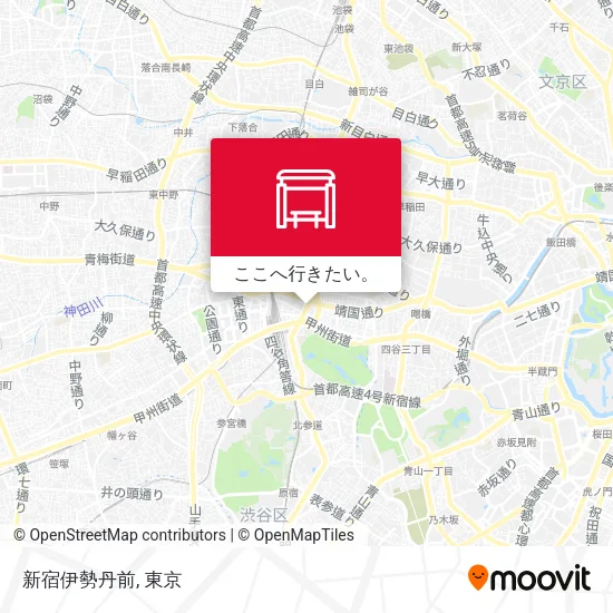 新宿伊勢丹前地図